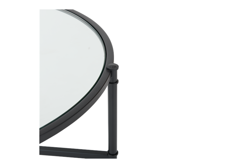 Coniston 75 Low Round Coffee Table Black Bronze_Detail 3