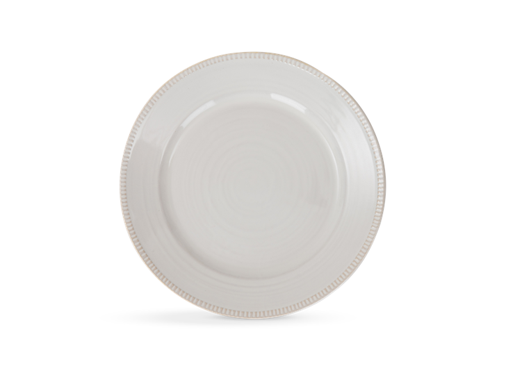Sutton dessert plate, off white, above copy