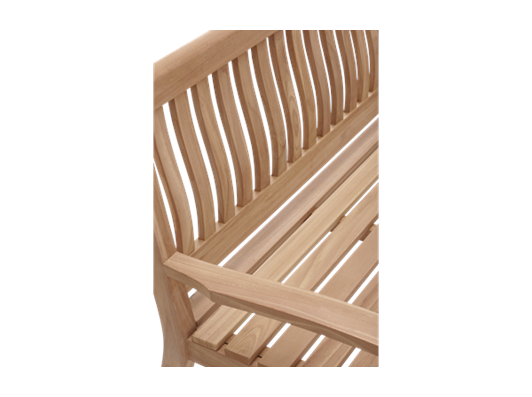 Canterbury 5ft Bench_Wave Back_Detail 4