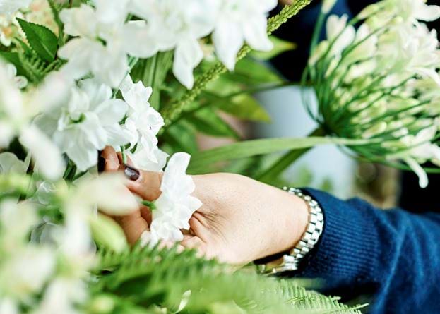 Delphinium Stem - White