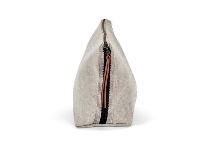 Bella linen cosmetic bag_side