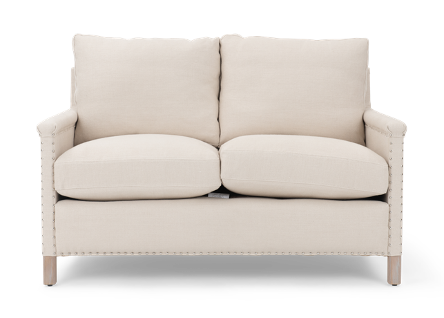 Casper 2 seater, hugo pale oak, front copy