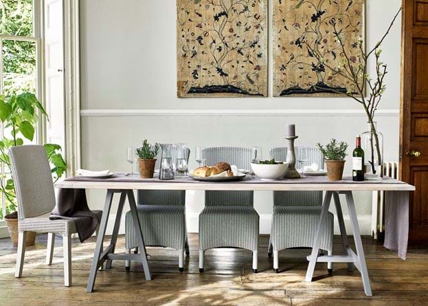 Hebden Trestle Table_Oak Top_Fog Legs