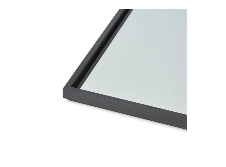 Carter 158 Retangular Mirror - Black Steel 4