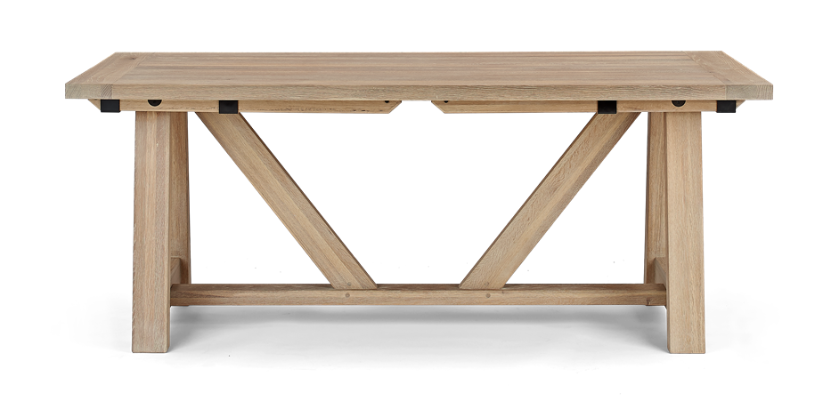 Arundel 184-274 Ext Table_Natural Oak_Front