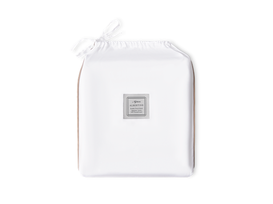 Albertine Flat Sheet Peat Double_Front