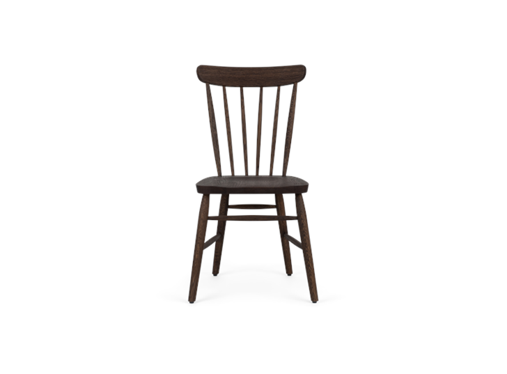 Wardley dining chair, darkened oak, front copy
