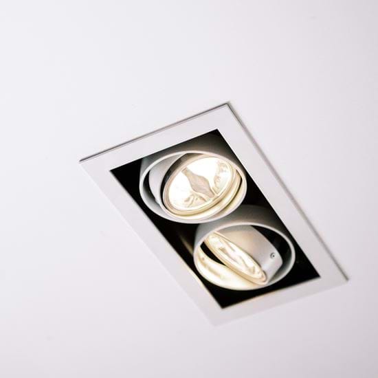 Coates Recessed AR70Ceiling Ligting Double