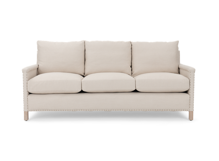 Casper 3 seater, hugo pale oak, front copy