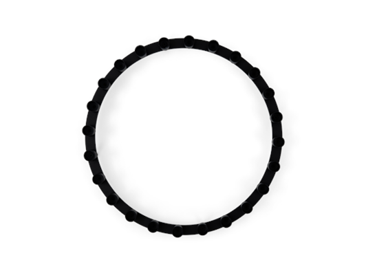 Campden round candle holder, above copy