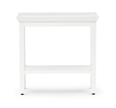 Aldwych rectangular side table Snow front