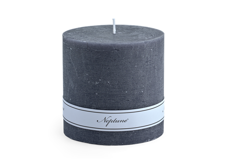 Blyton Charcoal 10x10 Pillar Candle