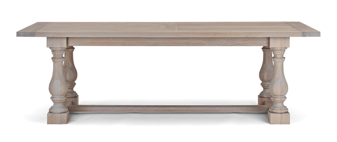 Balmoral 240 Rectangular Table_Seasoned Oak_Front