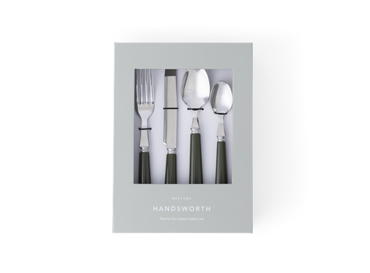 Handsworth cutlery Olive front in box