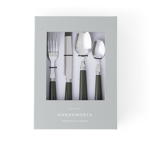 Handsworth cutlery Olive front in box
