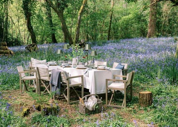 SS20 PEMBREY TABLE & DENHAM CAMPAIGN CHAIR