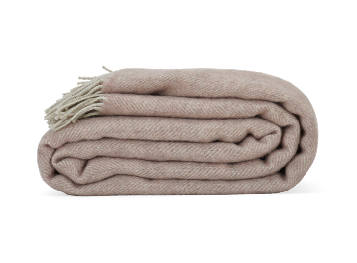 Melford Throw Old Rose_Side