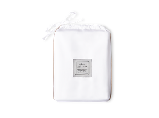 Albertine Pillowcase Grey Oak Housewife_Front