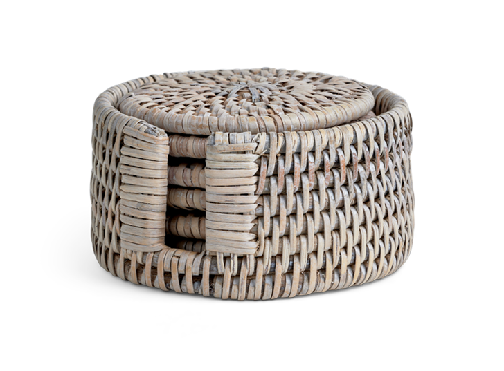 Ashcroft Round Coasters Set of 6_Stack Closed