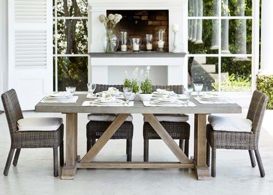 Hove 6-seater set with Toulston chairs