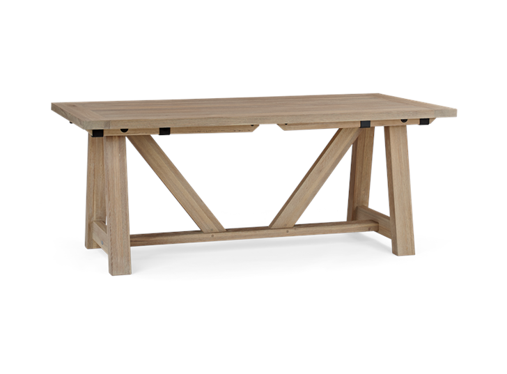 Arundel 184-274 Ext Table_Natural Oak_3Quarter