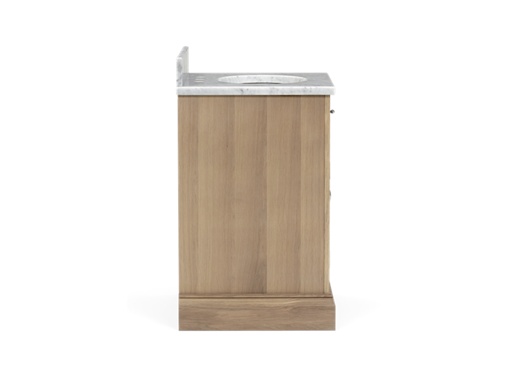 Edinburgh 640i Undermount Washstand With Basin Left-Door-VO-Vintage Oak Side