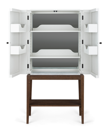 Ardingly with marble shelf and mirror_front