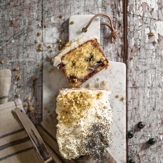 Blueberry and elderflower cake-1