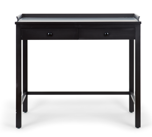 Aldwych dressing table Painted warm black_front