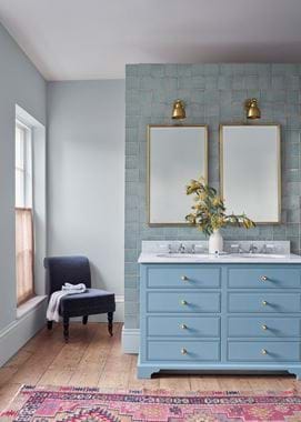 Chichester 1240 Washstand_AQUA BLUE_Brass- P_005