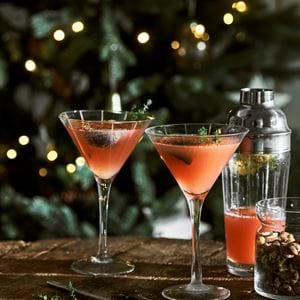 Christmas fig cocktails