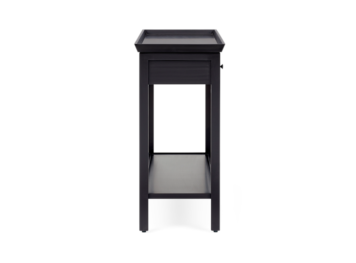 Aldwych large console Warm Black side