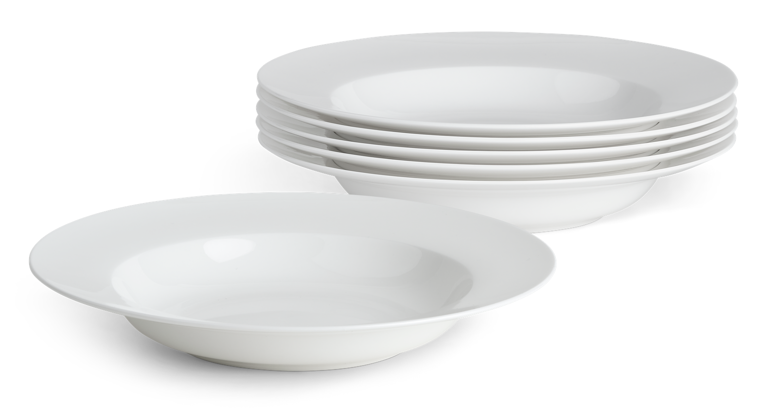 Fenton White Soup Plates Set of 6 Neptune