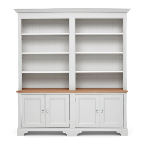 Chichester 6ft Grand Bookcase Open Rack Shingle-Shingle Front copy